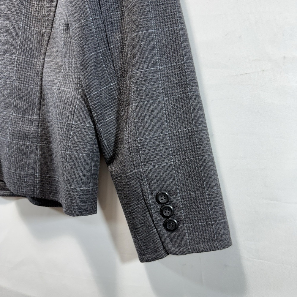 PENDLETON PLAID BLAZER 100% WOOL JACKET SPORTCOAT GRAY WOMENS 12 - Picture 12 of 13